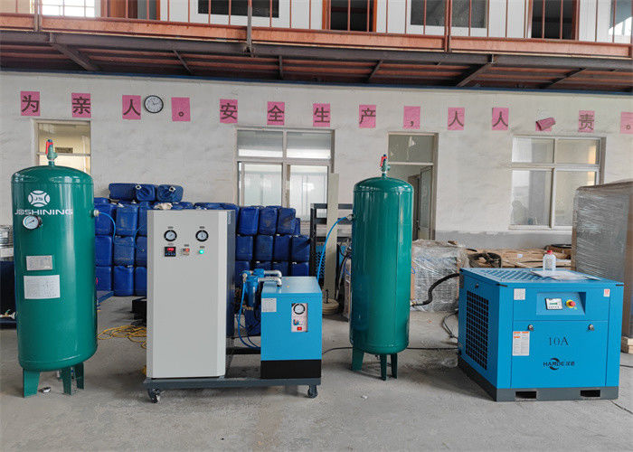 Generatore di azoto ad alta pressione in contenitori Risparmio energetico 200NM3/h Flusso CE ASME CCS ABS BV
