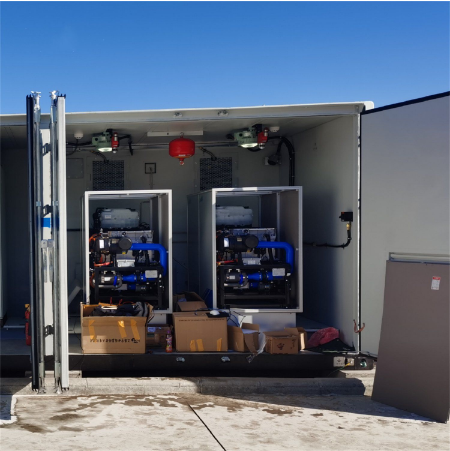 500 m3/h Generatore di idrogeno in contenitori da 1 MW Elettrolizzatore idrico per centrali elettriche a celle a combustibile