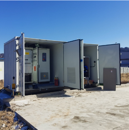 500 m3/h Generatore di idrogeno in contenitori da 1 MW Elettrolizzatore idrico per centrali elettriche a celle a combustibile