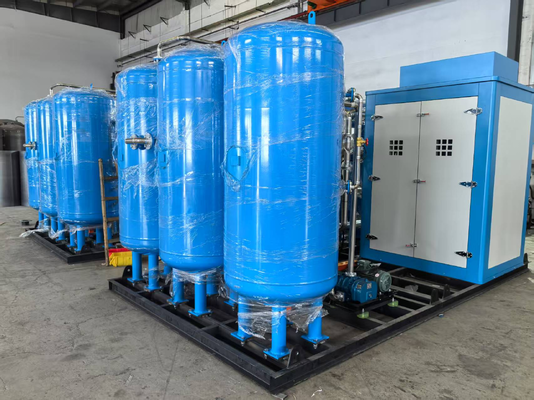 Qualità Generatore di ossigeno VSA ad alta quota 60Nm3/h purezza 93% compatto montato su skid a basso consumo energetico di grado medicale ad adsorbimento a vuoto fabbrica